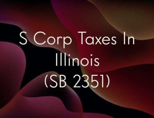 S Corp Taxes In Illinois (SB 2351)